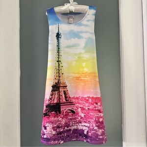 Eiffel Tower sparkly rainbow Dress